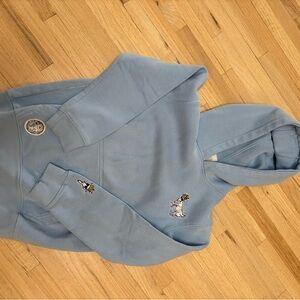 GOAT USA Kids Blue Hoodie with Embroidered Design